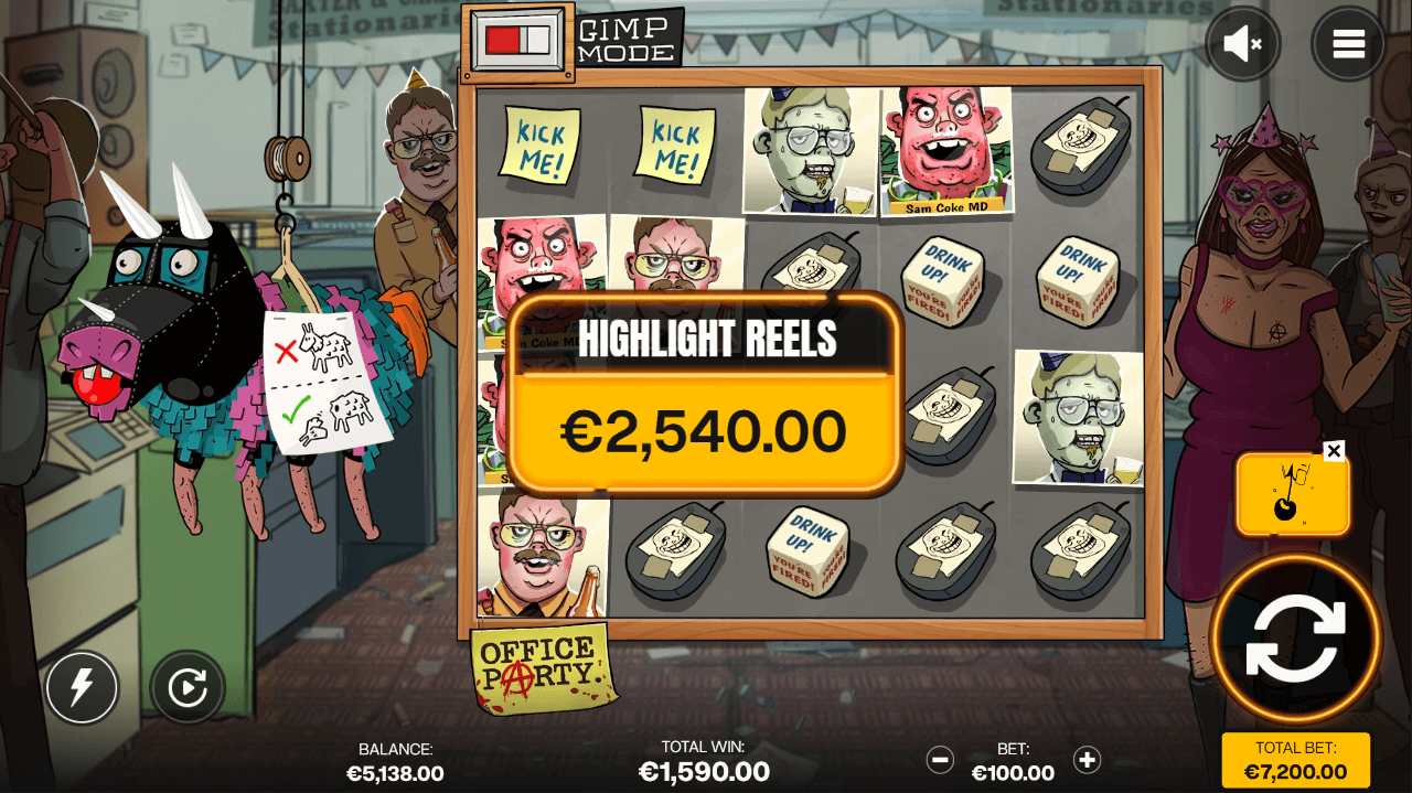 Office Party – Highlight Reel Symbols