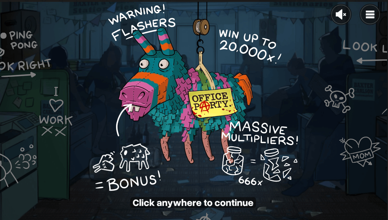 Office Party – Start Screen UI